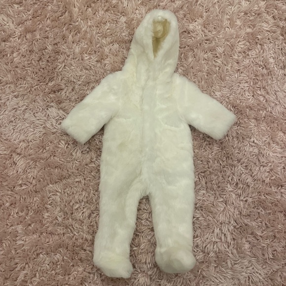 Janie and Jack Faux Fur Hooded One Piece (Unisex)